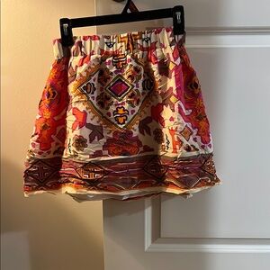 Alice & Trixie Red Orange  Mini Skirt